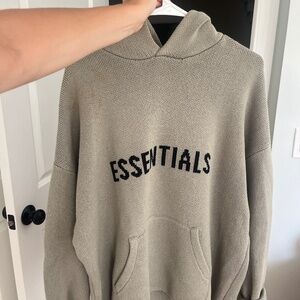 ESSENTIALS KNIT HOODIE